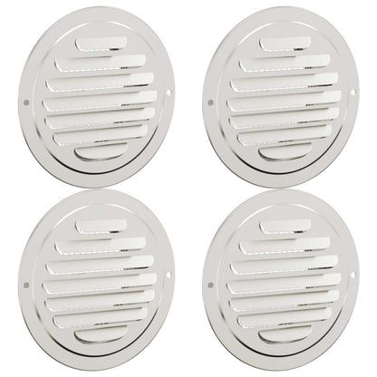 Luchtventilatieroosters 4 Pcs Zilver Roestvrij Staal