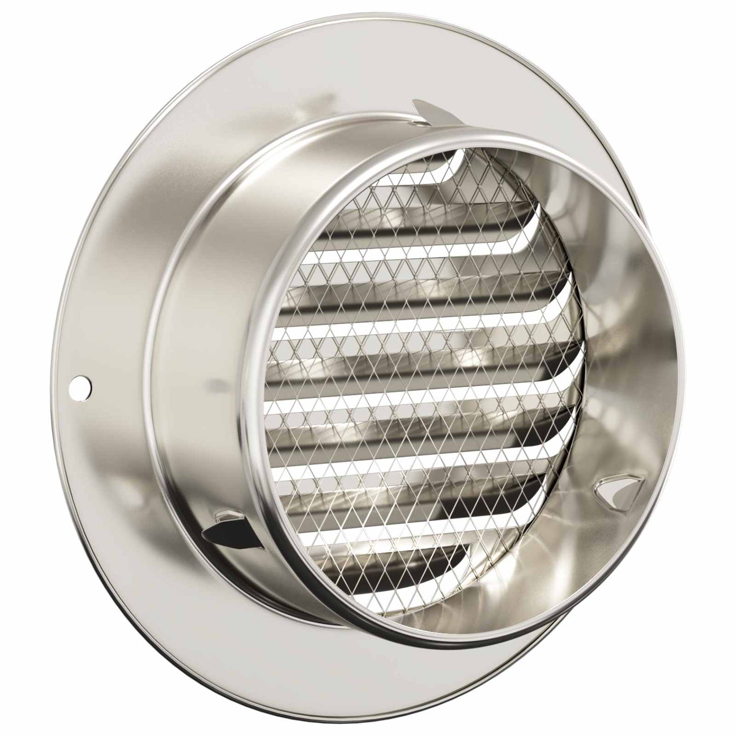 Luchtventilatieroosters 4 Pcs Zilver Roestvrij Staal