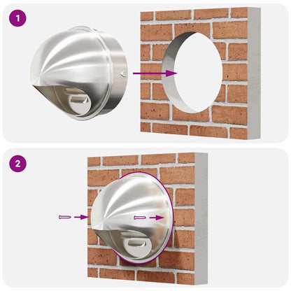 Luchtventilatieroosters 8 Pcs Zilver Roestvrij Staal