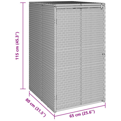 Doos Afvalemmer Doos 65 X 80 X 115 Cm Polyetheen