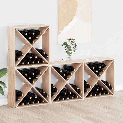 Wijnrek 4 Pcs 62 X 25 X 62 Cm Massief Grenenhout