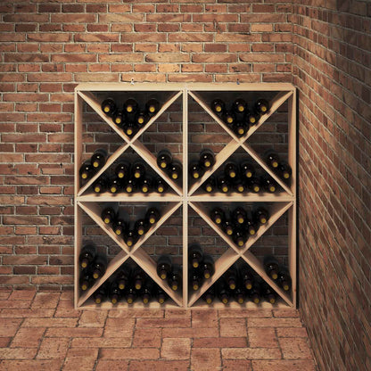 Wijnrek 4 Pcs 62 X 25 X 62 Cm Massief Grenenhout