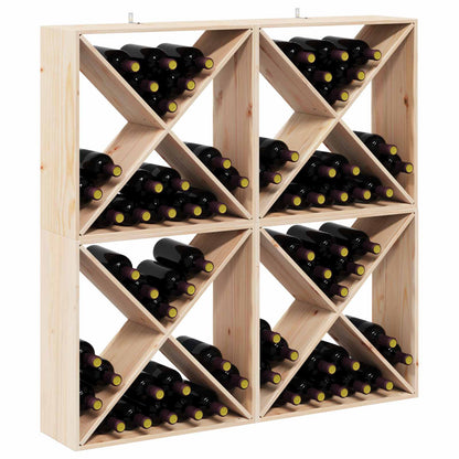 Wijnrek 4 Pcs 62 X 25 X 62 Cm Massief Grenenhout
