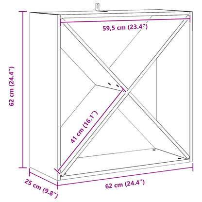 Wijnrek 4 Pcs 62 X 25 X 62 Cm Massief Grenenhout