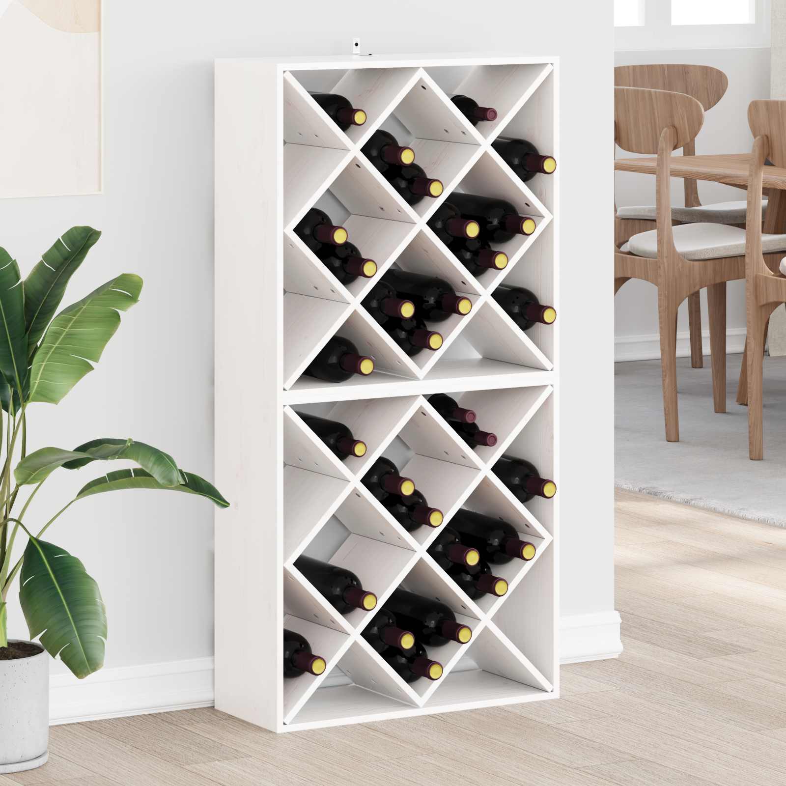 Wijnrek 4 Pcs 62 X 25 X 62 Cm Massief Grenenhout