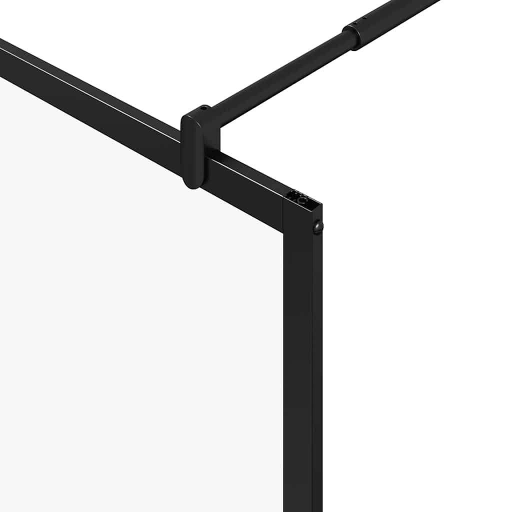 Inloopdouchewand 100 X 195 X 0,5 Cm Glas En Aluminium