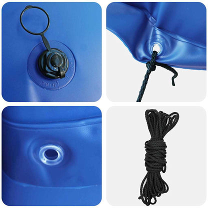 Winter Poolkussen Blauw Ø 220 X 140 Cm Pvc