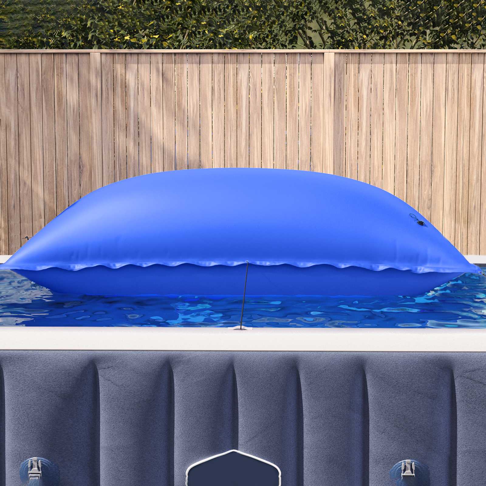 Winter Poolkussen Blauw Pvc