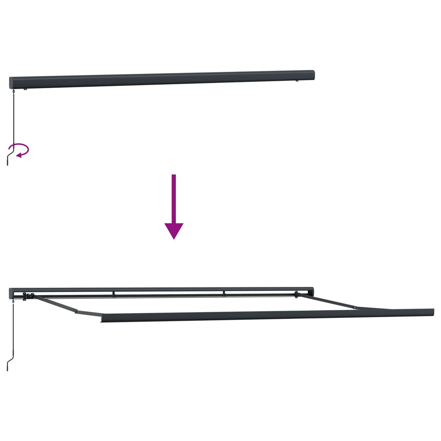 Inklapbare Luifel En 400 × 300 Cm