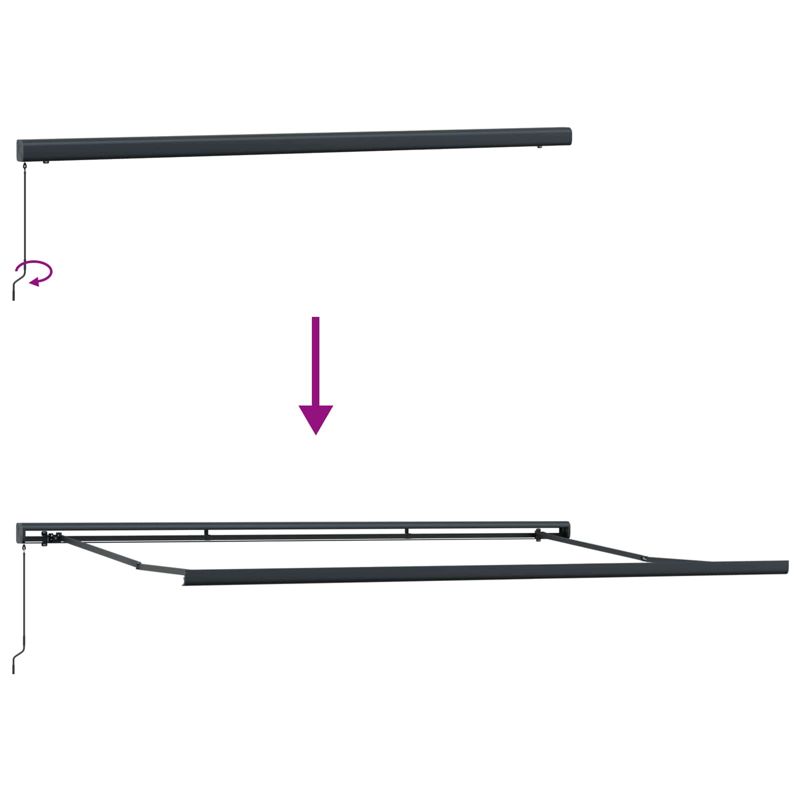 Inklapbare Luifel En 400 × 300 Cm