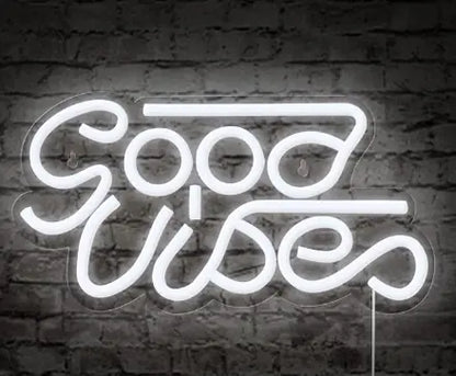 LED Transparent Backboard Neon Light Wall Decor