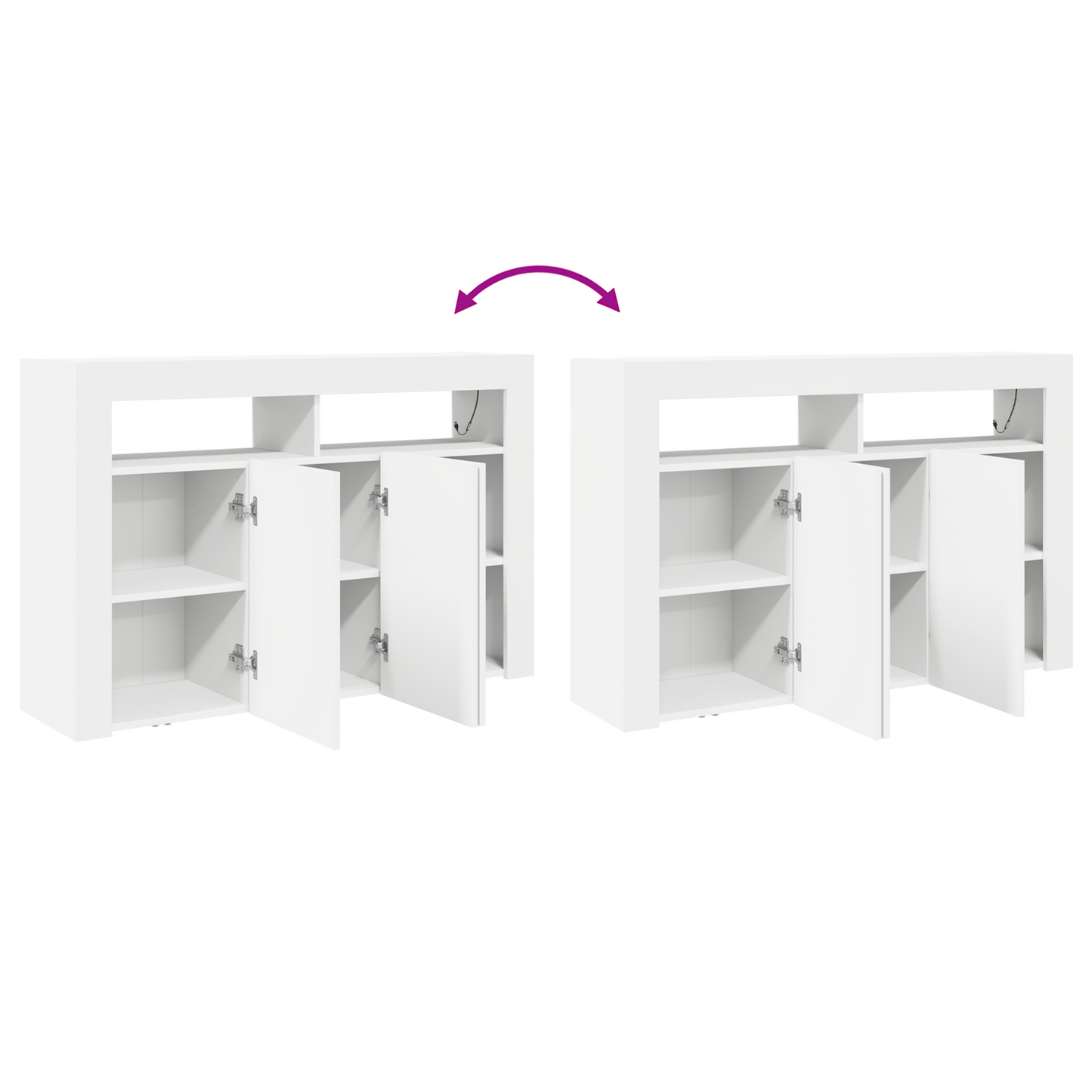 Dressoir 116 X 30 X 75 Cm Bewerkt Hout