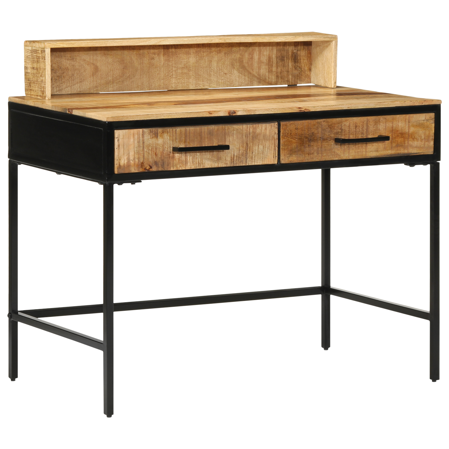Wandtafel Bruin 100 X 55 X 89.5 Cm Massief Mango Hout En Metaal