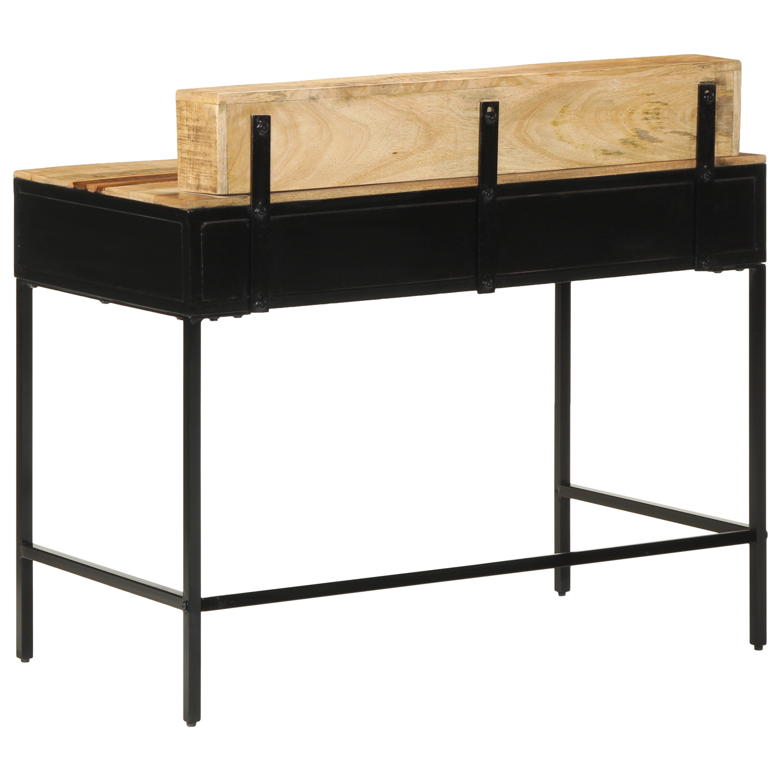 Wandtafel Bruin 100 X 55 X 89.5 Cm Massief Mango Hout En Metaal