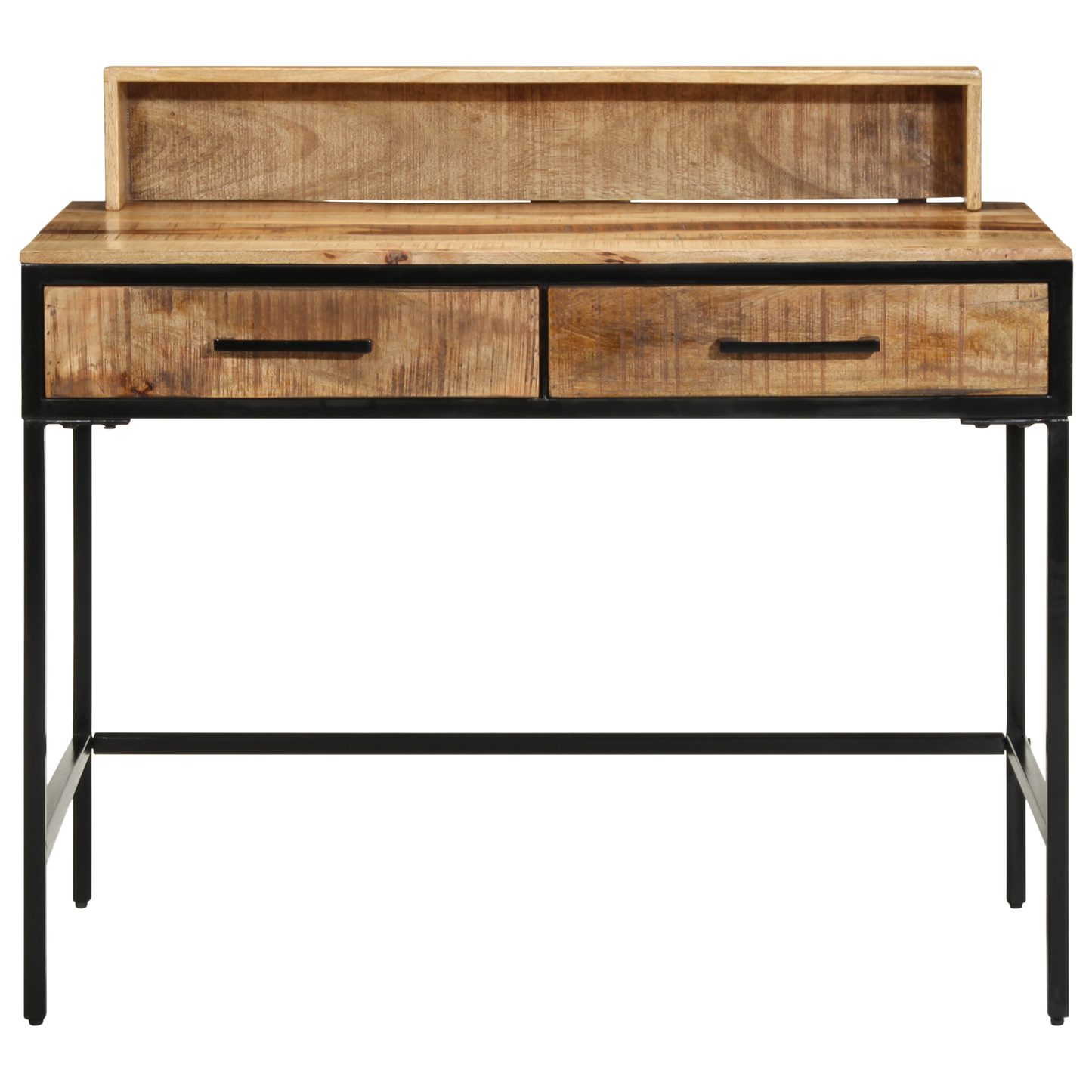 Wandtafel Bruin 100 X 55 X 89.5 Cm Massief Mango Hout En Metaal