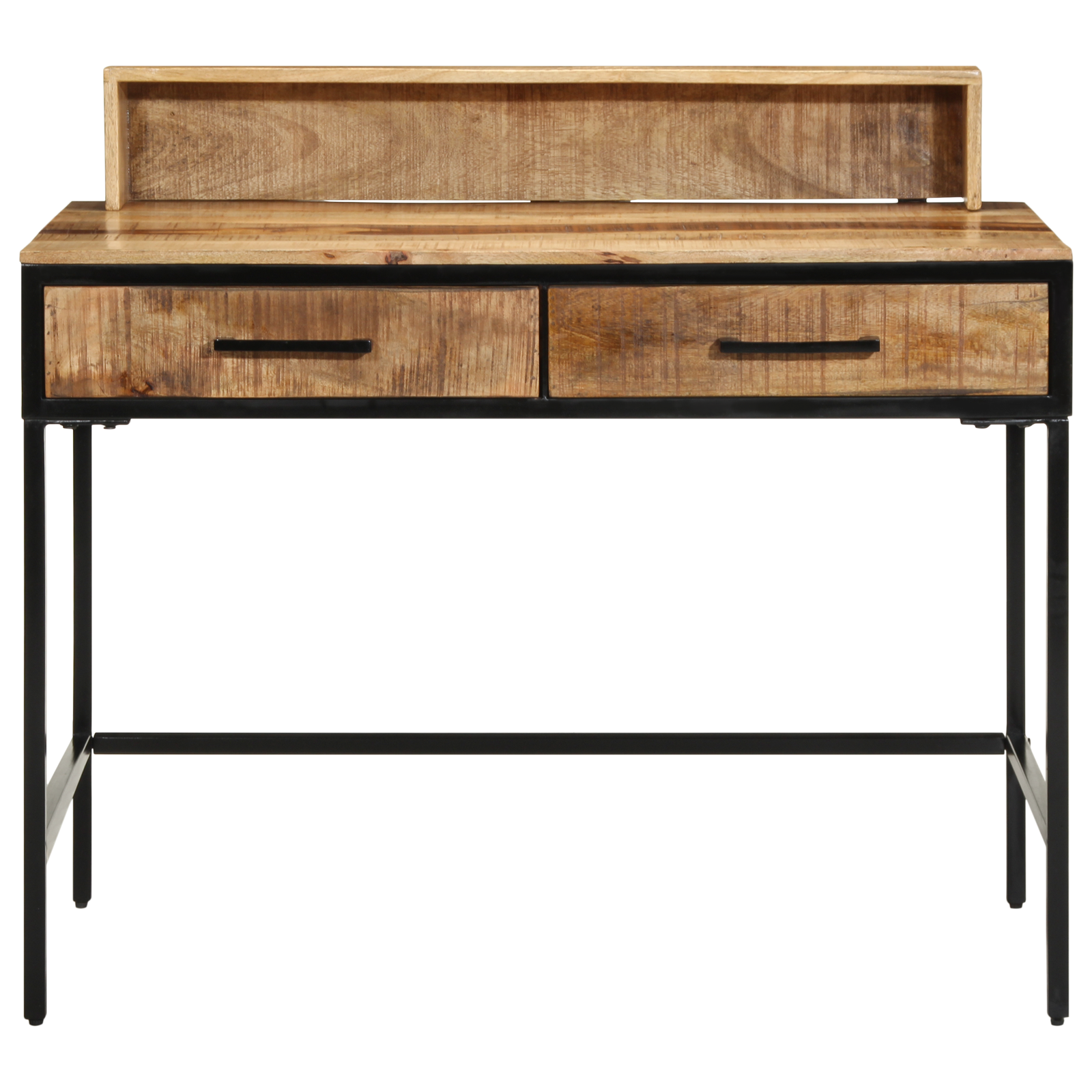Wandtafel Bruin 100 X 55 X 89.5 Cm Massief Mango Hout En Metaal