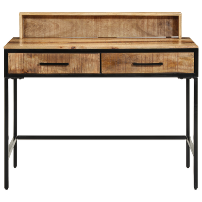 Wandtafel Bruin 100 X 55 X 89.5 Cm Massief Mango Hout En Metaal