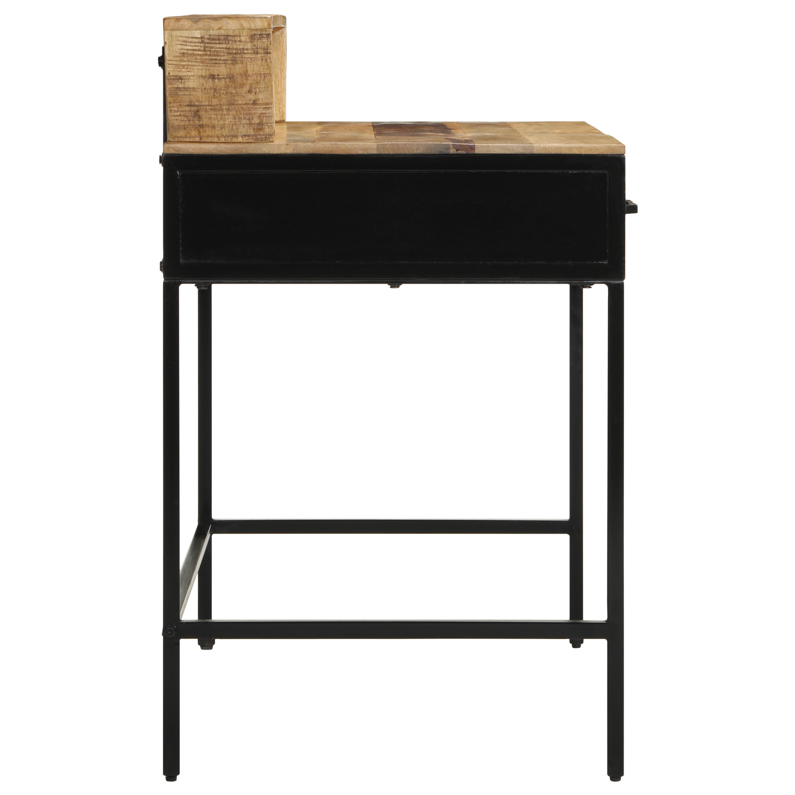 Wandtafel Bruin 100 X 55 X 89.5 Cm Massief Mango Hout En Metaal