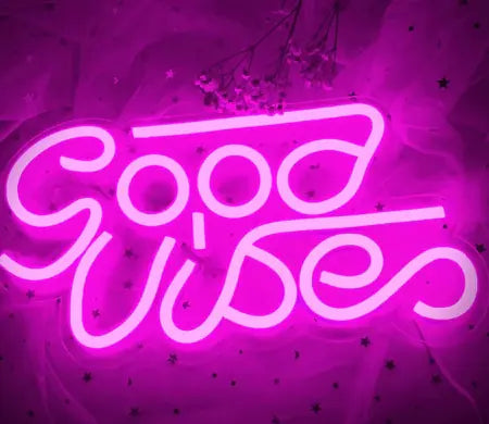 LED Transparent Backboard Neon Light Wall Decor