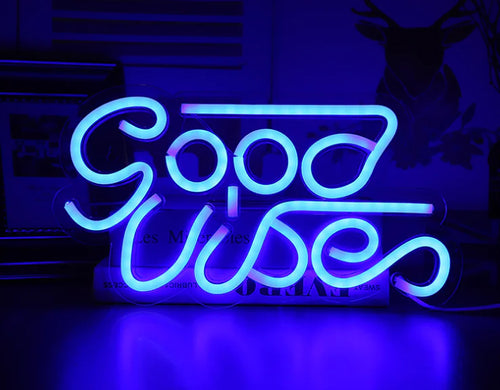 LED Transparent Backboard Neon Light Wall Decor